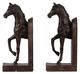 A & B Home Dark Bronze Trotting Horse Bookends-1