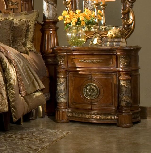 Michael Amini® Villa Valencia Classic Chestnut Bedside Chest-1