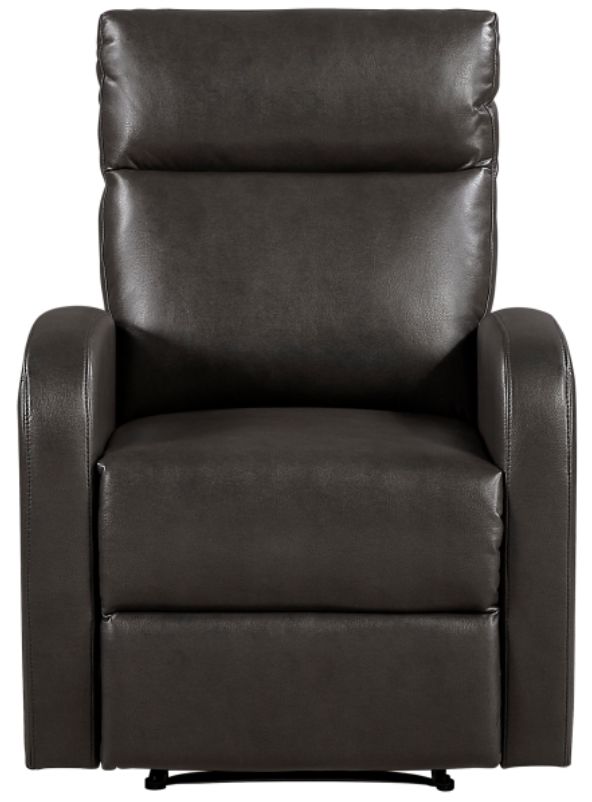 Homelegance® Allen Espresso Manual Reclining Chair-2