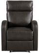 Homelegance® Allen Espresso Manual Reclining Chair-2