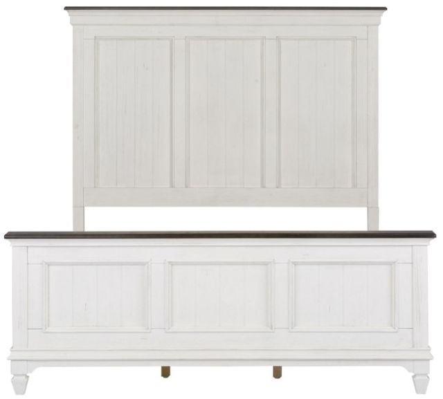 Liberty Furniture Allyson Park Wirebrushed White California King Panel Bed-2