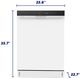 Element® 24" White Front Control Built In Dishwasher -4