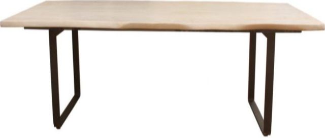 Moe's Home Collection Wilks Beige Dining Table with Black Iron Legs-1