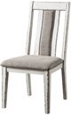 Furniture of America® Halsey 2-Piece Warm Gray/Weathered White Side Chair Set-2