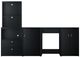 Summit 5 Piece Black Kitchenette-1