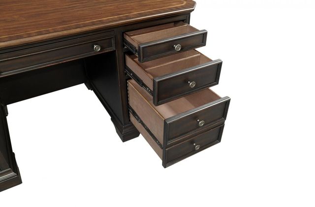 aspenhome® Hampton Black Cherry 66" Executive Desk-3