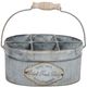 A & B Home Gray 6-Section Caddy-0