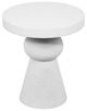 TOV Furniture Lupita White Round Side Table-0