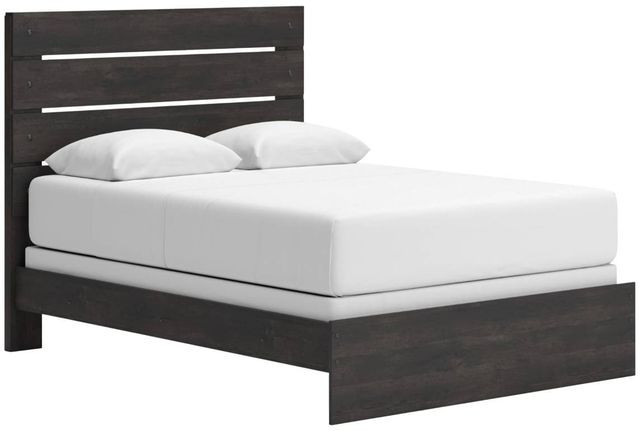 Signature Design by Ashley® Delmorta Dark Gray Queen Panel Bed-0