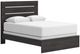 Signature Design by Ashley® Delmorta Dark Gray Queen Panel Bed-0