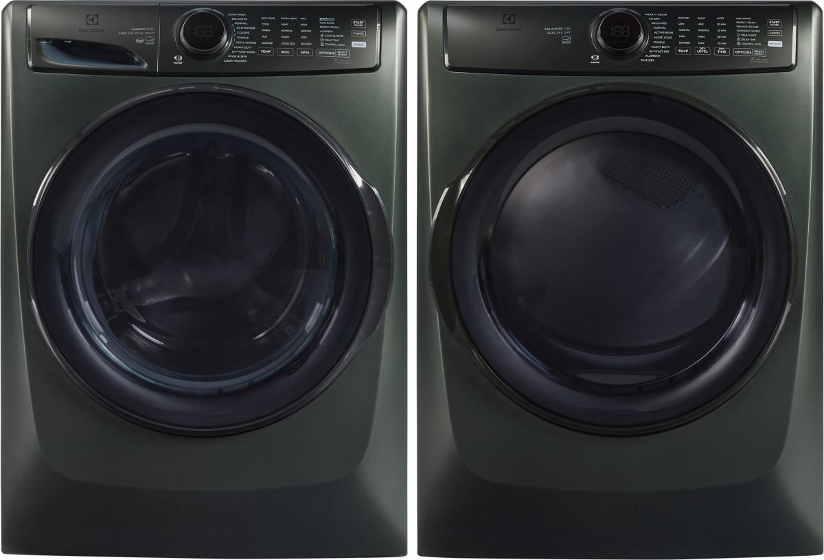 Electrolux Alpine Green Front Load Laundry Pair