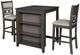 New Classic® Home Furnishings Gia 3-Piece Gray Counter Height Dining Set-0