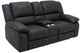 Emerald Home Navaro Black Manual Reclining Loveseat-0