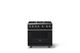 Viking® 5 Series 36" Onyx Pro Style Gas (LP) Range with Polished Chrome Trim-0