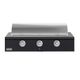 Caliber™ Rockwell Social 48" 3-Burner Matte Black Built-In Liquid Propane Grill with Chrome Hardware-1