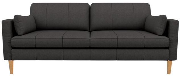 Best® Home Furnishings Customizable Trafton Leather Sofa with Honey Birch Legs-1