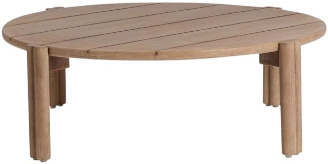 Classic Home Oliver Butterscotch Wooden Outdoor Coffee Table-3