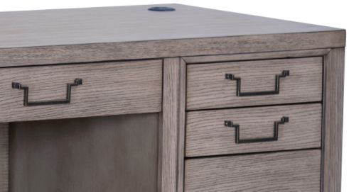 Legends Home Fusion Gray Executive Desk-1