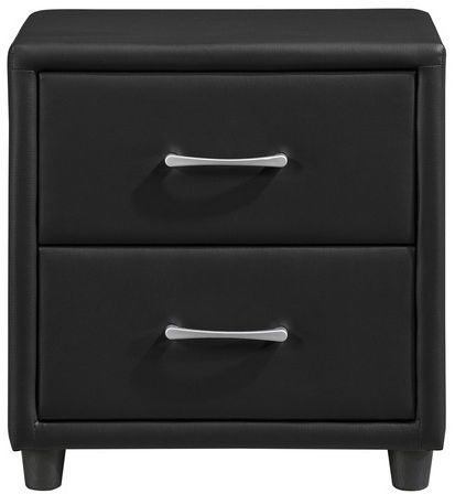 Homelegance® Lorenzi Black Nightstand-2