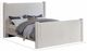 Meridian Furniture Elias Cream Velvet Full Upholstered Panel Bed-3