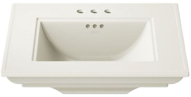 Kohler Memoirs® Stately Biscuit 25" Centerset Pedestal/Console Table Bathroom Sink-4