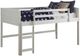 Donco Kids Louver White Youth Twin Loft Bed-0