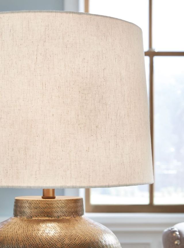 Signature Design by Ashley® Madney Antique Gold Table Lamp-1