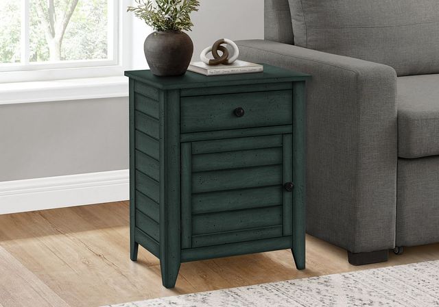 Monarch Specialties Inc. Antique Blue Accent Table-3