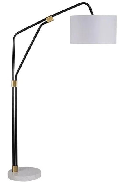 Renwil® Wroxton Matte Black Floor Lamp-0