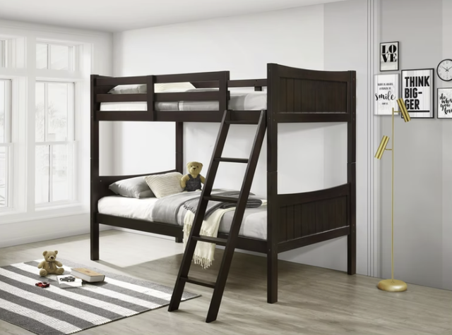 Elements International Sami Espresso Twin/Twin Youth Bunk Bed-1