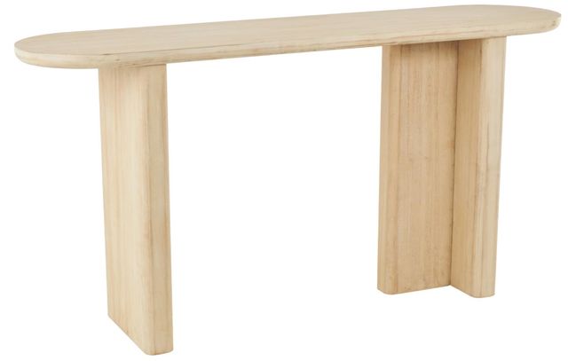 Deco Marche Light Brown Handmade Minimalistic Console Table-1