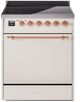 Ilve® Nostalgie II Series 30" Antique White Pro Style Induction Range-0