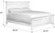 Emerald Home Stoney Creek Antique White King Panel Bed-2