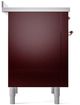 Ilve® Nostalgie II Series 36" Burgundy Pro Style Induction Range-4