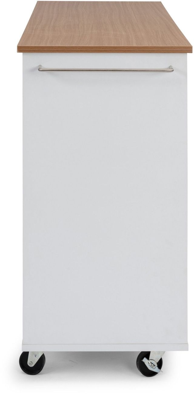homestyles® Storage Plus Off-White Kitchen Cart-2