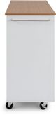 homestyles® Storage Plus Off-White Kitchen Cart-2