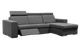 Fornirama 4610 3-Piece Gray Reclining Sectional with Adjustable Headrest Set-0