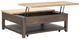 Legacy Classic XXX's and OOO's Amber Cocktail Table with Cocoa Base-4