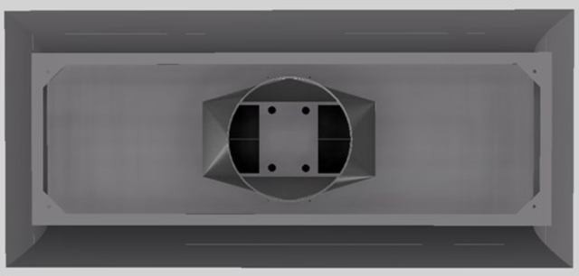 Vent-A-Hood® Designer Series 66" Gunsmoke Island Range Hood-1