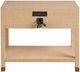 Universal Explore Home™ New Modern Leah Gold/Raffia Nightstand-3