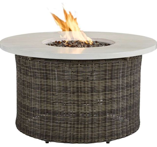 Lane Venture® Oasis Ash 42" Round Gas Fire Pit-0