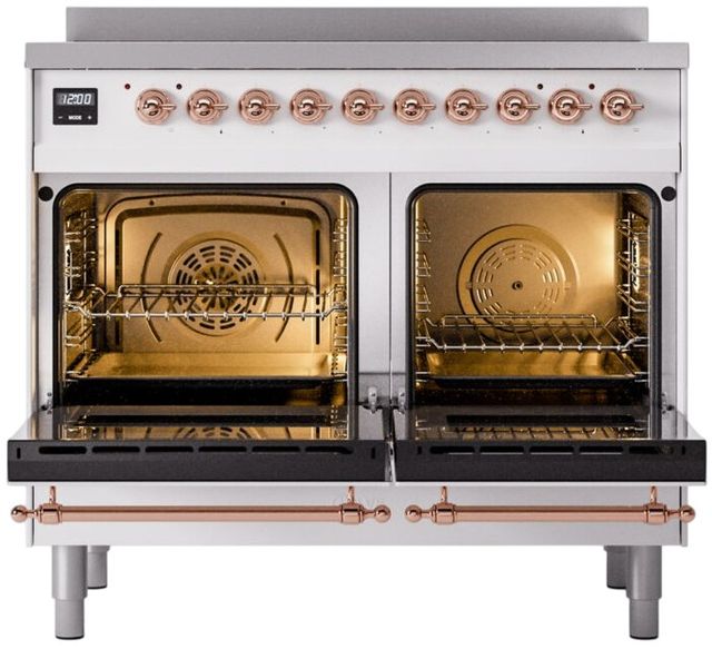 Ilve® Nostalgie II Series 40" White Pro Style Induction Range-1