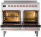 Ilve® Nostalgie II Series 40" White Pro Style Induction Range-1