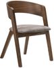 Armen Living Jackie 2-Piece Brown Dining Arm Chair Set-2