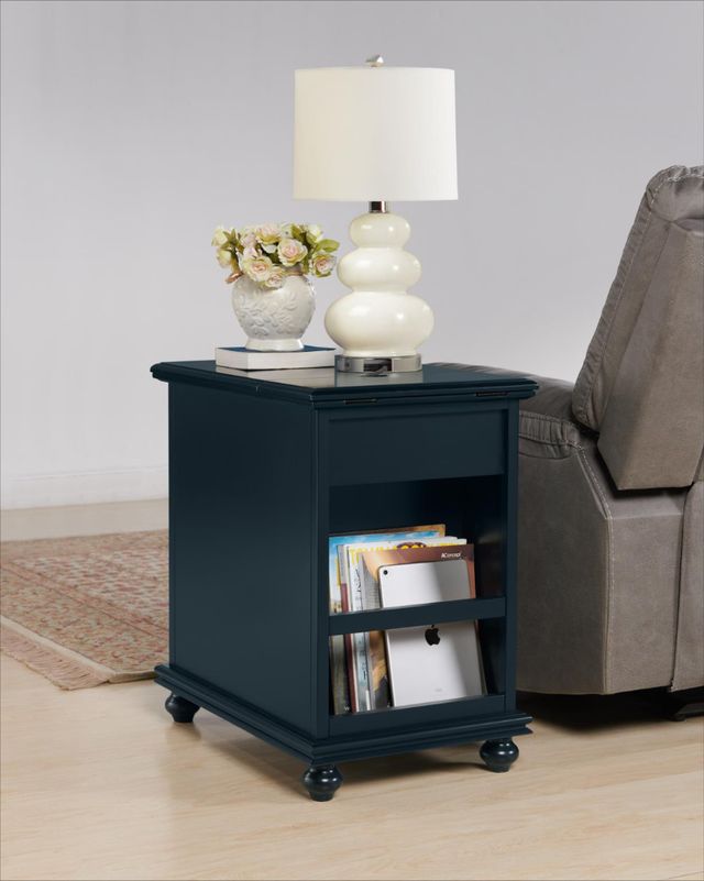 Martin Svensson Elegant Catalina Blue Chairside Table-1