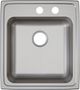 Elkay Lustertone® Classic Lustrous Satin 19-1/2" x 22" x 6-1/2" MR2-Hole Single Bowl Drop-In ADA Sink-1