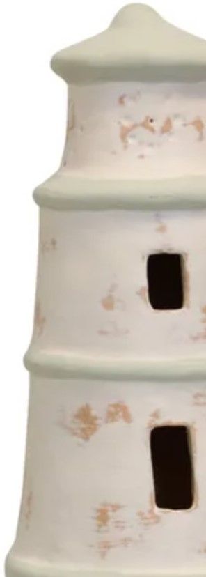 Stylecraft Beige 15" Terracotta Sculpture with Tealight Base-1