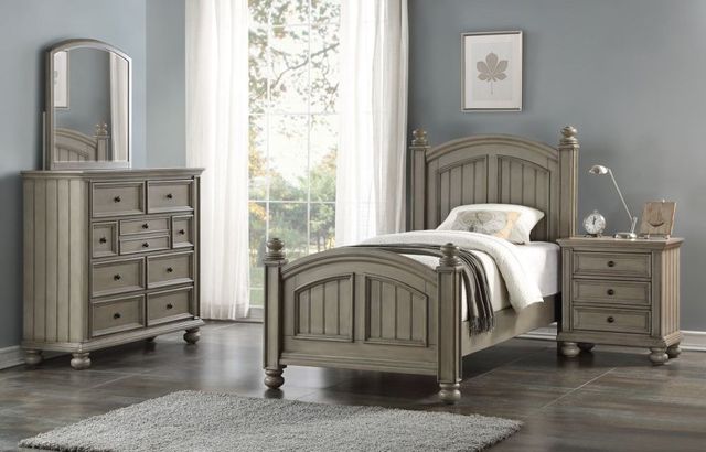 Winners Only® Barnwell Khaki Gray Youth Twin Panel Bed-2