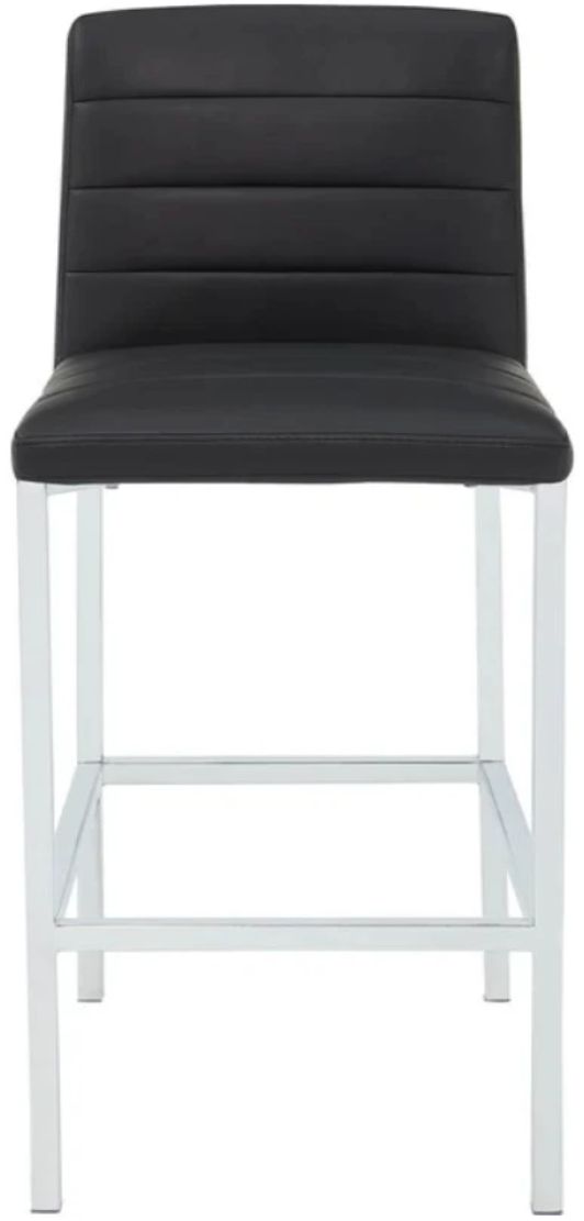 Modus Furniture Amalfi Chrome/Soot Upholstered Bar Stool-1
