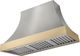 AGA Cascade 48" Stainless Steel Wall Mounted Range Hood with Brushed Brass Trim-0